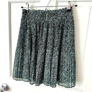 Lili & Lala Speckled Dotted Crinkle Pleated Mini Skater Skirt Size S